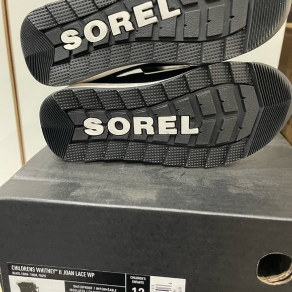 BNWT Sorel Toddler Whitney II Joan winter Lace up Boot size 12 Black - Picture 6 of 8